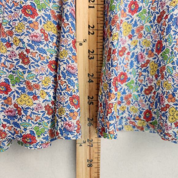 J.Crew LIBERTY Fabric Trumpet Skirt Women’s SZ 00 Multicolor Ditzy Floral EUC - Picture 13 of 16